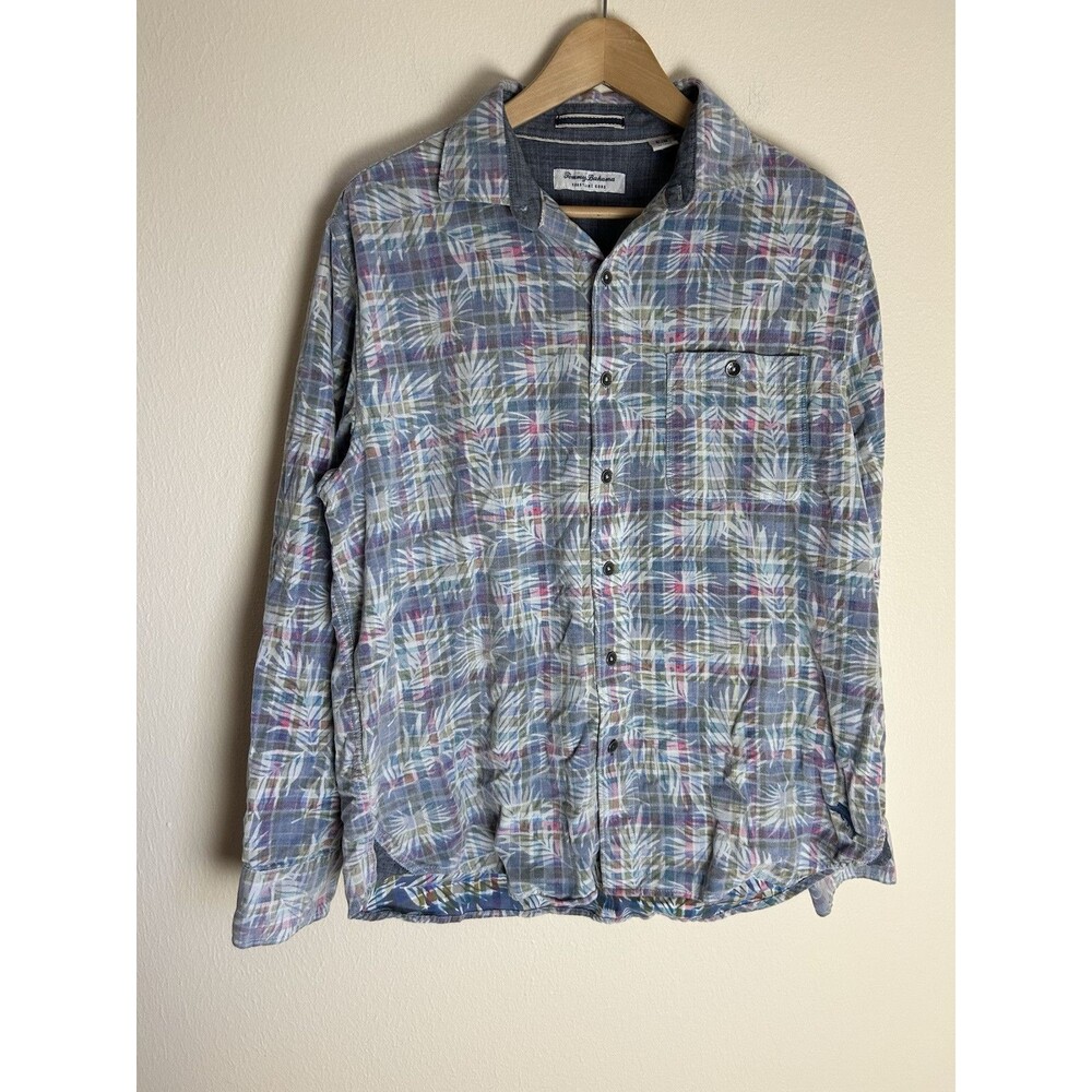 Tommy Bahama Men’s Size M Coastline Cord Corduroy Button Down Shirt Floral